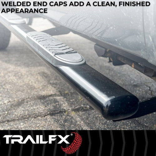 TrailFX A7029B TFX 5" Oval Straight Side Bars NERF BAR OVAL 5"