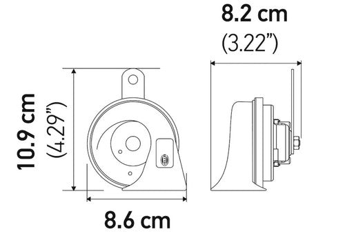 Hella 011225831 TC16 Series HORN