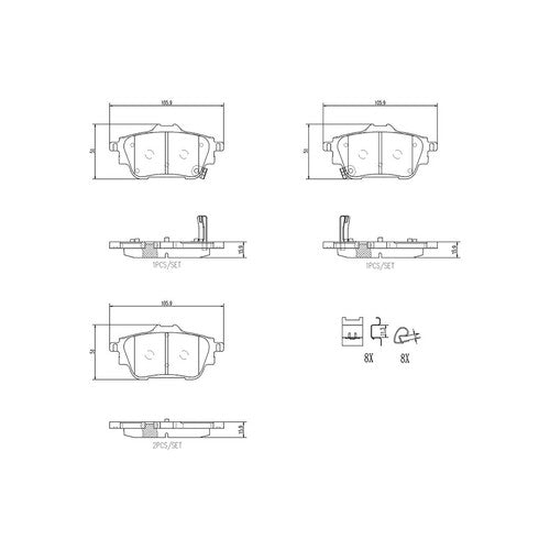 Brembo P56133 PRIME LINE DISC BRAKE KIT