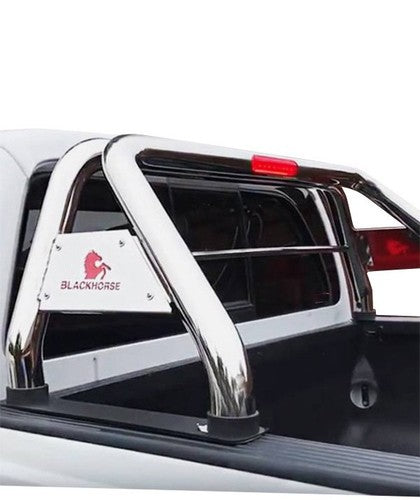 Black Horse Offroad RB001SS Tubular Polished Stainless Steel Truck Bed Bar