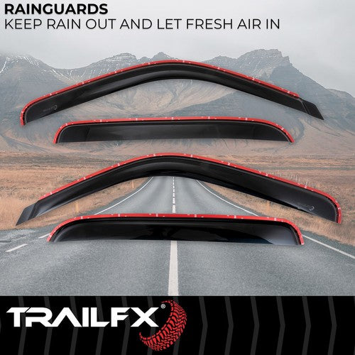 TrailFX 4355IC TFX 4-PC Window Vents RAINGUARDS