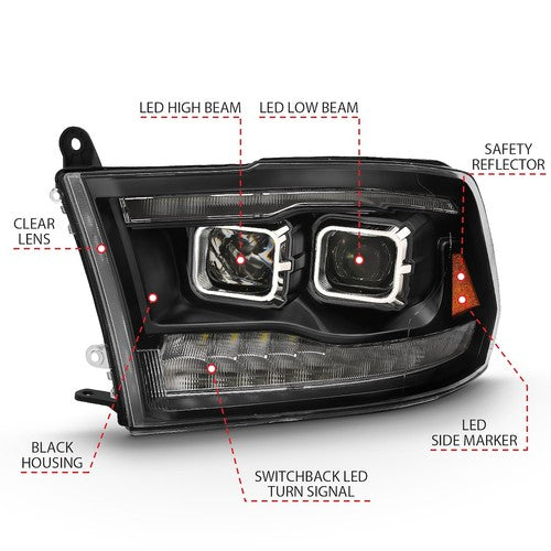 ANZO USA 111464  HEADLIGHT ASSEMBLY