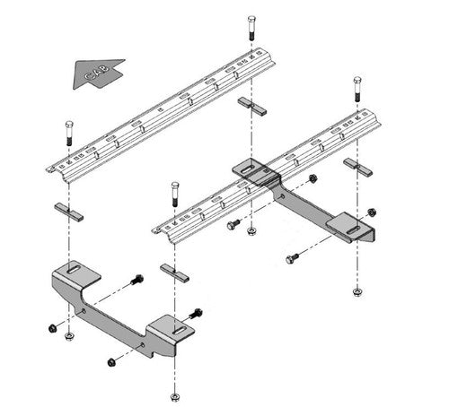 Demco RV 8552037 Premier Series HITCH FIFTH WHEEL MOUNTING KIT