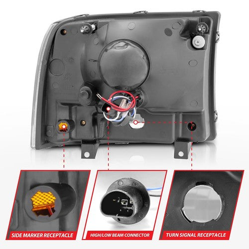 ANZO USA 111106 Crystal Clear HEADLIGHT ASSEMBLY