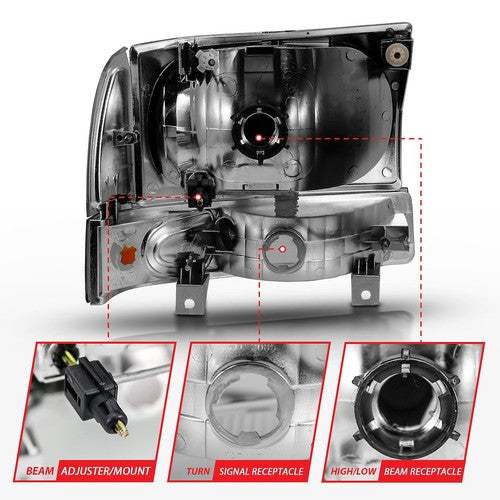 ANZO USA 111457  HEADLIGHT ASSEMBLY