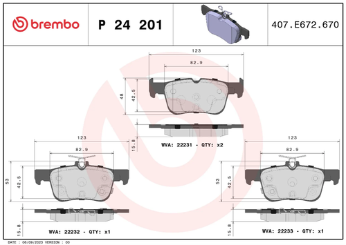 Brembo P24201 PRIME LINE DISC BRAKE KIT