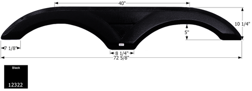 Icon 12322 Tandem Axle FENDER SKIRTS RV