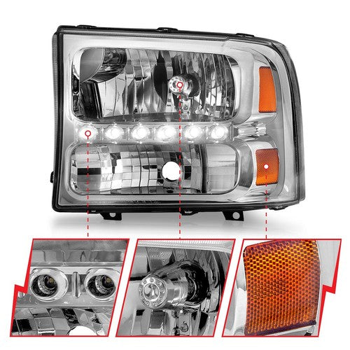 ANZO USA 111088 Crystal Clear HEADLIGHT ASSEMBLY