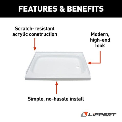 Lippert Components 210375 Better Bath BATHTUBS SHOWERS & SINKS RV