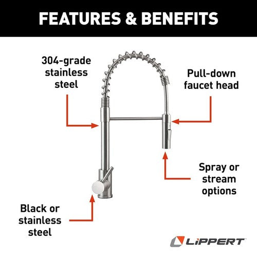 Lippert Components 719323 Flow Max  FAUCETS & COMPONENTS RV