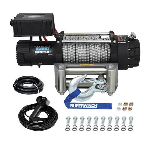 Superwinch 1515000 Winch Vehicle Mount  12 Volt Electric 15000 lb Line Pull