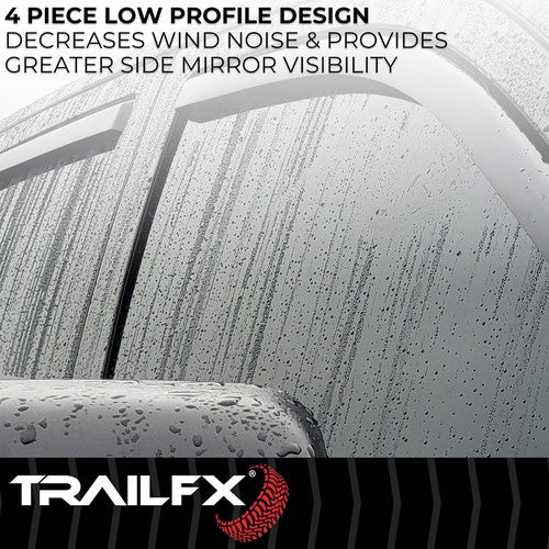 TrailFX 4109IC TFX 4-PC Window Vents RAINGUARDS