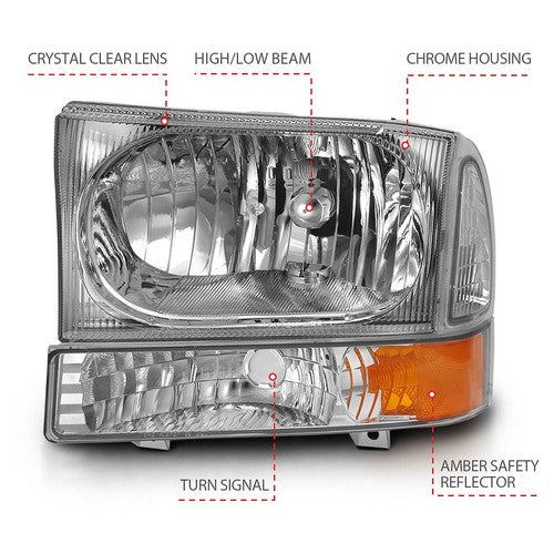 ANZO USA 111458  HEADLIGHT ASSEMBLY