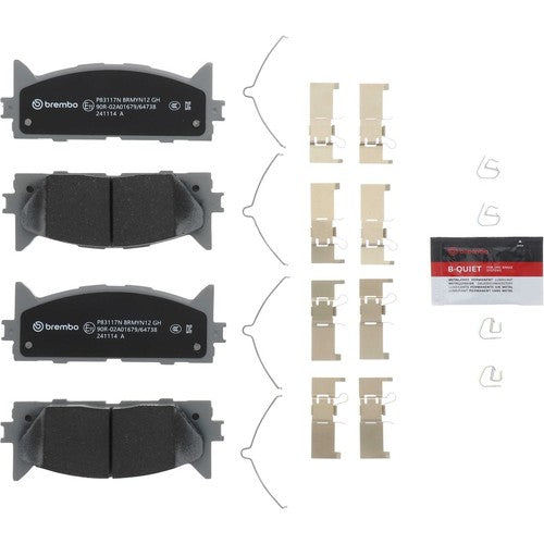 Brembo Front Ceramic Brake Pads Fits 2007-2017 Toyota Camry 4 Pc Brakes P83117N