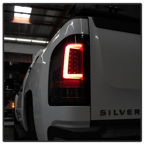 Spyder 07-13 Silverado (Will Not Work w/2010 921 Bulb) V3 LED Tail Lghts Blk ALT