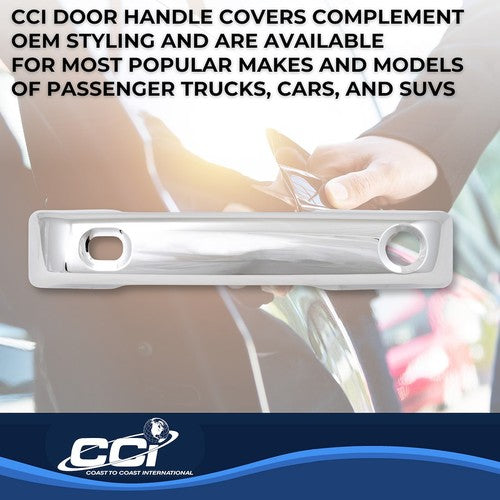 Coast To Coast CCIDH68592S Exterior Door Handle Cover Chrome Plated Set Of 4