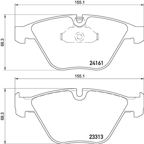 Brembo Front Low-Metallic Brake Pads Fits 2009-2011 BMW 335d 335i Brakes P06081