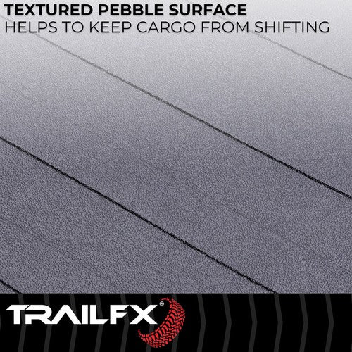 TrailFX 704N Bed Mat Black Without Raised Edges Textured Pebble Surface Design