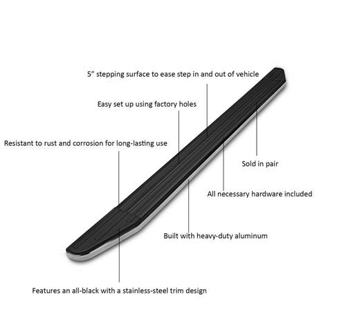 Black Horse Offroad PR-T369 Premium RUNNING BOARDS