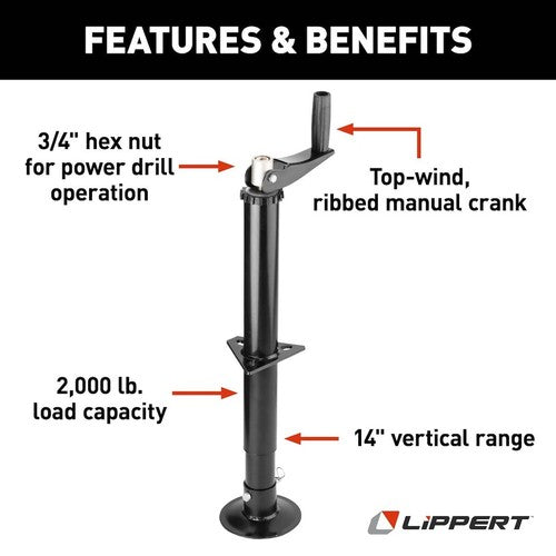 Lippert Components 733926  TRAILER JACKS