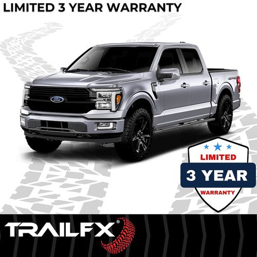 TrailFX A4003B TFX 4" Trapezoid Side Steps NERF BAR OVAL 4"