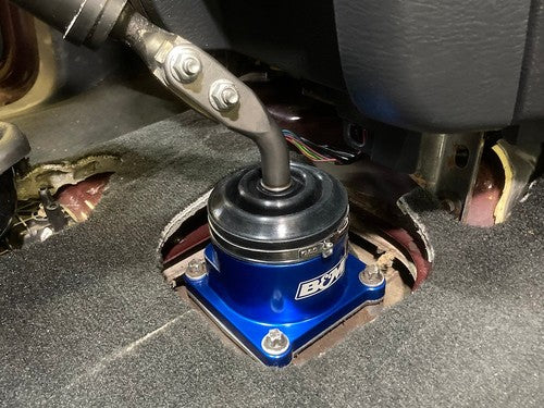 B&M 45199 Manual Trans Shifter  26% Throw Reduction Blue Billet Aluminum