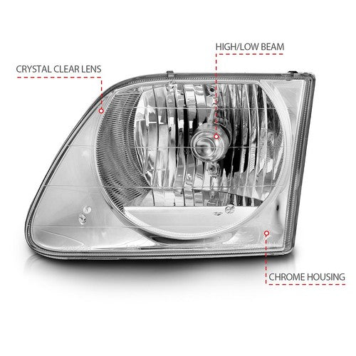 ANZO USA 111030 Crystal Clear HEADLIGHT ASSEMBLY