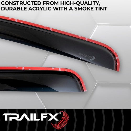 TrailFX 4355IC TFX 4-PC Window Vents RAINGUARDS