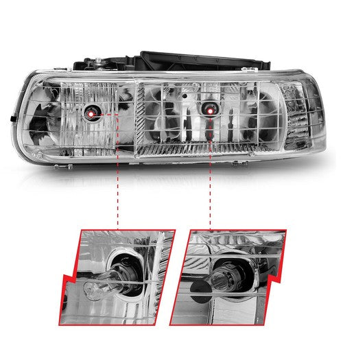 ANZO USA 111011 Crystal Clear HEADLIGHT ASSEMBLY