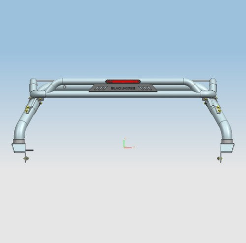 Black Horse Offroad ATRB9BK Tube Powder Coated Steel Truck Bed Bar