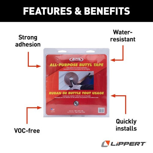 Lippert Components 862405  BUTYL & PUTTY TAPE RV
