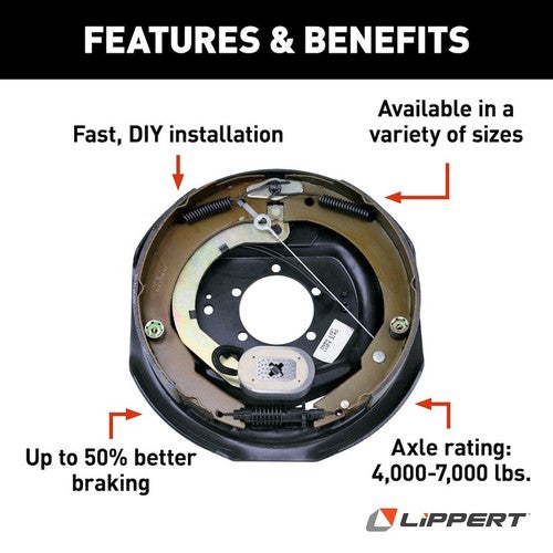 Lippert Components 296651  TRAILER BRAKE ASSEMBLY