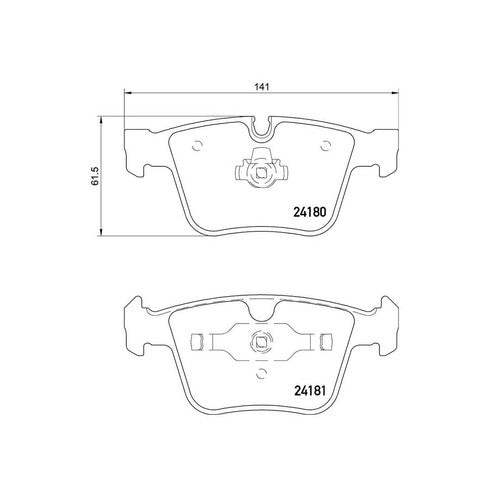 Brembo Rear Low Metallic Brake Pads Fits 2008-2013 Mercedes-Benz S63 AMG P50116