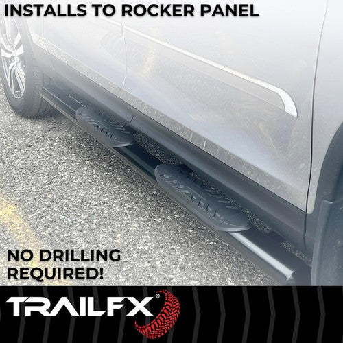 TrailFX A1512B TFX 4" Oval Tube Side Steps NERF BAR OVAL 4"