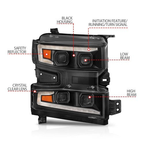 ANZO USA 111566-R  HEADLIGHT ASSEMBLY