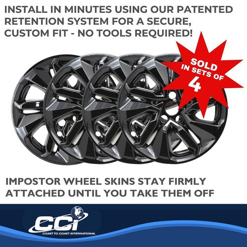 Coast To Coast IWCIMP455BLK IMPOSTOR  WHEEL COVER