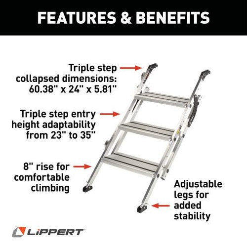 Lippert Components 2023024500 Victory Step  STEPS & STEP RUGS RV