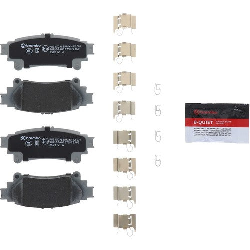 Brembo Rear Ceramic Brake Pads Fits 2010-2015 Lexus RX350 Brakes 4 Piece P83152N