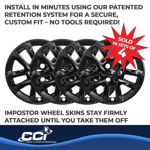 Coast To Coast IWCIMP416BLKN IMPOSTOR  WHEEL COVER