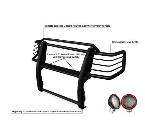 Black Horse Offroad 17TN23MA-PLFR  GRILL GUARD
