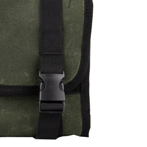 Overland 21109941 Gear Bag Rolled Style 34.4"L X 15"W 12 Pockets Brown Canvas