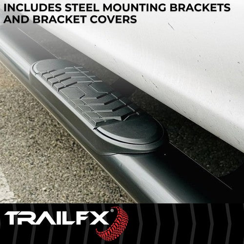 TrailFX A7029B TFX 5" Oval Straight Side Bars NERF BAR OVAL 5"