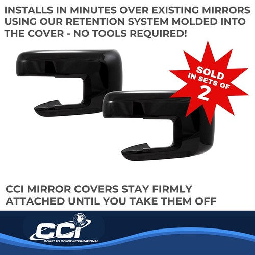 Coast To Coast CCIMC67551BLK  MIRROR COVERS