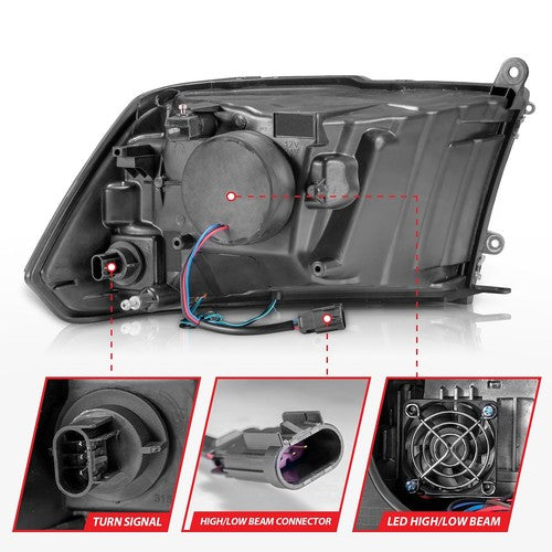 ANZO USA 111539  HEADLIGHT ASSEMBLY