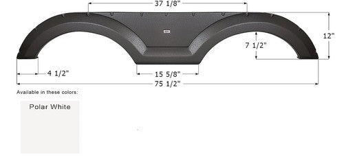Icon 15006 Tandem Axle FENDER SKIRTS RV