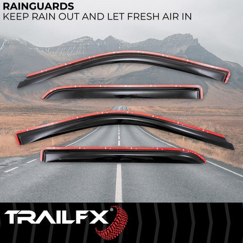 TrailFX 4109IC TFX 4-PC Window Vents RAINGUARDS