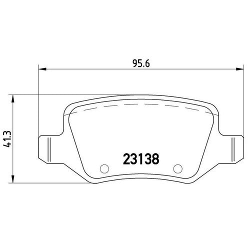 Brembo Low Metallic Brake Pads Fits 2008 Mercedes-Benz B200 Models 4 Pc P50090