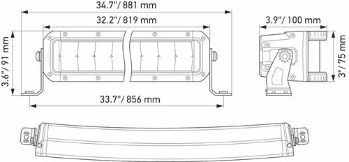 Hella 358197611 Black Magic Tough LIGHT BAR