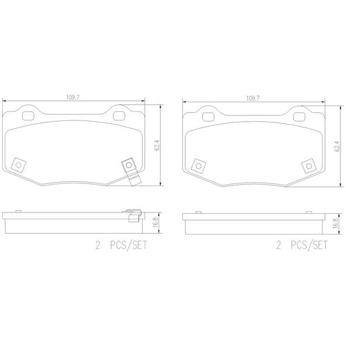 Brembo P24239 PRIME LINE DISC BRAKE KIT