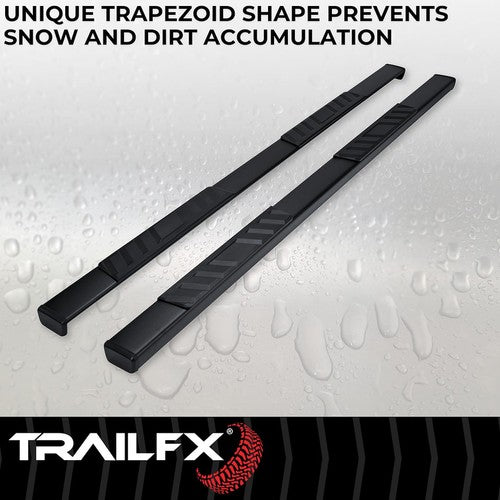 TrailFX A4005B TFX 4" Trapezoid Side Steps NERF BAR OVAL 4"